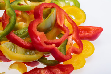 sweet pepper isolated on white background