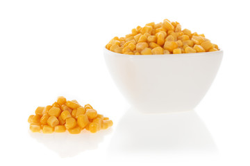 Sweet corn in a bowl