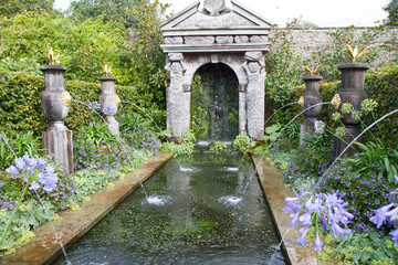 Fountain in the gardens of Arundel castle