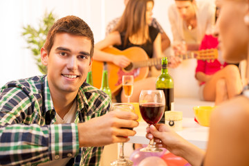 Enjoying In Good Company With Good Wine