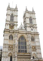Fototapeta na wymiar Architectural detail of the Westminster Abbey in London