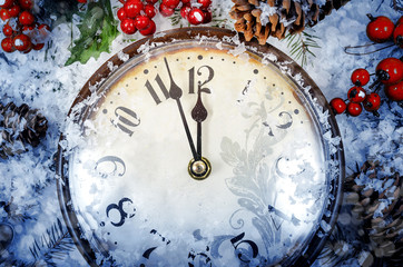 Christmas Eve and New Years at midnight
