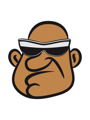 Gangster sonnenbrille glatze