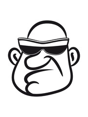 Gangster sonnenbrille glatze