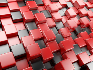 Fototapeta premium 3d abstract background of cubes