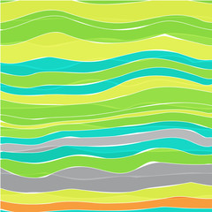 Colorful striped wave background