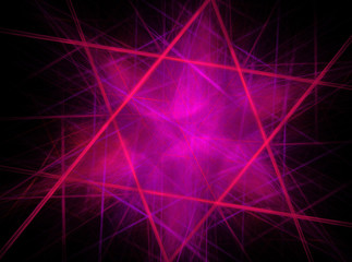 Obraz premium Neon shape symbols generated seamless texture