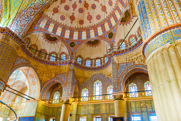 Obraz premium The Sultan Ahmed Mosque is a historic mosque in Istanbul, Turkey
