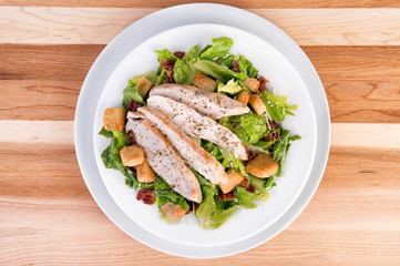 Fresh chicken caesar salad