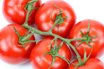 Bunch of fresh tomatoes.