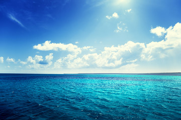 Obraz premium caribbean sea and perfect sky