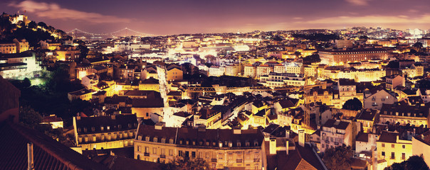 Fototapeta premium Panorama of Lisbon, Portugal