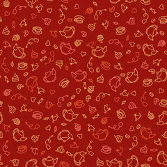 Seamless sweet tea pattern