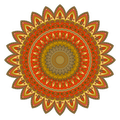 round ornament, vector pattern