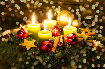Weihnachten Adventgesteck