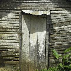 Old shack door