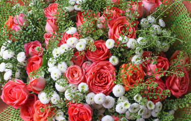 the background of beautiful flowers