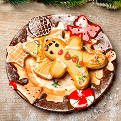 Christmas dessert and decor