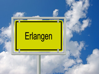 Erlangen - Ortsschild
