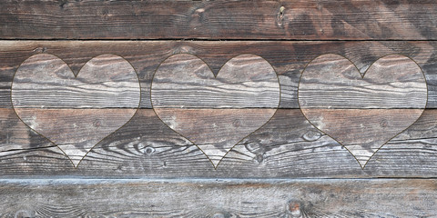 herzen aus holz