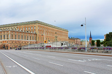 View of Stockholm Royal Palace in Gamla Stan, Sweden