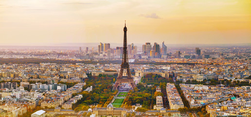 Fototapeta Aerial view of Paris obraz