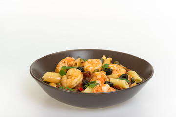 Shrimps mit Penne
