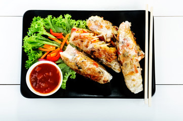 spring rolls with vegetables