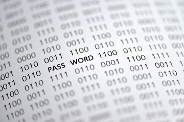 Password, Passwort, Datenschutz, Eins, Null, binär, digital, IT