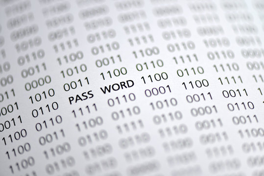 Password, Passwort, Datenschutz, Eins, Null, bin&auml;r, digital, IT