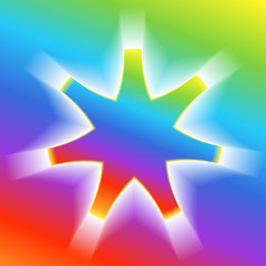 star-effect-volume-rainbow-gradient-background