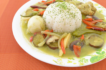 美味しそうなグリーンカレー