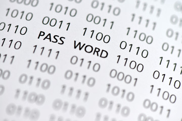 Password, Passwort, Datenschutz, Eins, Null, binär, digital, IT