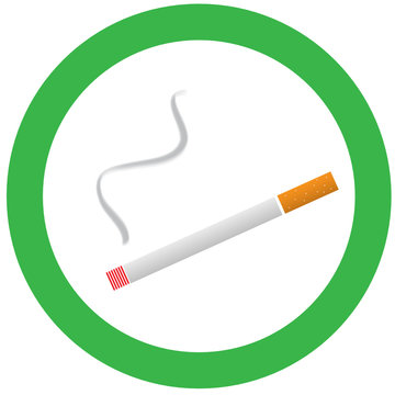 Smoking area sign