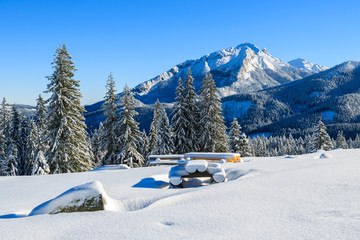 Winter landscape of Rusinowa polana, Tatra Mountains, Poland © pkazmierczak