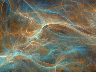 Abstract shapes made of fractal textures.