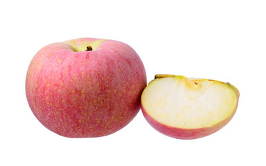 Red apple isolated on white background