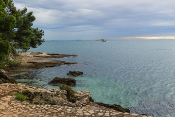 Fototapeta na wymiar Croatian sea: Istrian coast