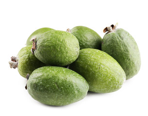 Feijoa isolated on white