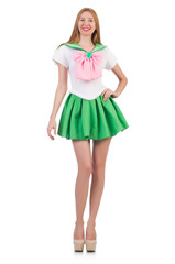 Young woman in fashion concept