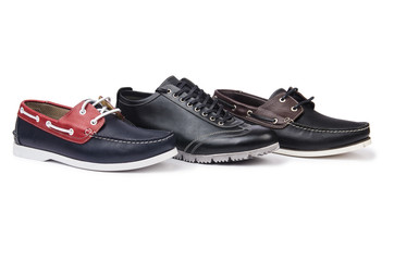 Male shoes isolated on white