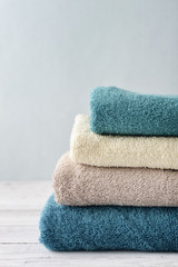 Stack of bath towels © tashka2000