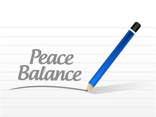 peace balance sign illustration design