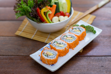 California roll sushi maki - japanese food