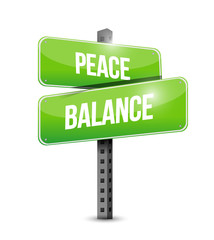 peace balance sign illustration design