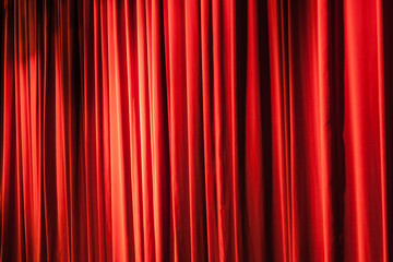 Classic red curtain
