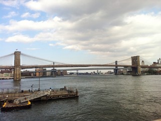 Fototapeta na wymiar Brooklyn bridge in Manhattan