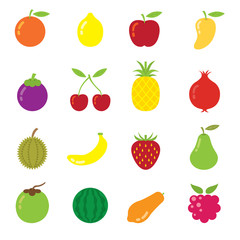 Icons Set : Mixed Fruits