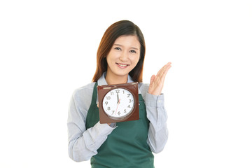 笑顔の主婦