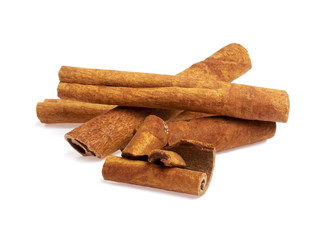 Cinnamon isolated on white background